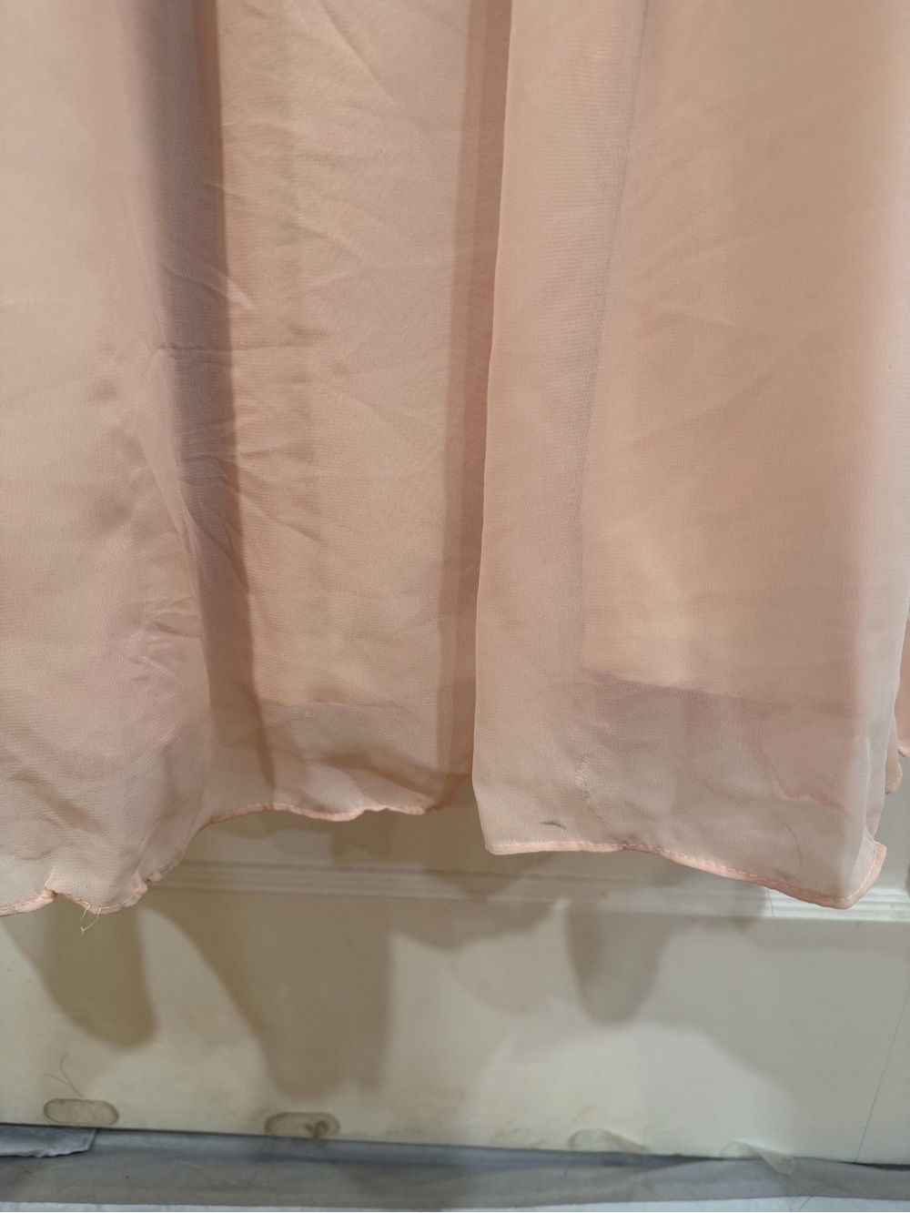 Azazie Blush Maxi Dress with Ruffle Straps - Picture 9 of 9